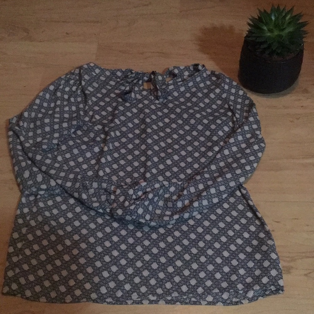 Loft | Patterned Tie-Back Blouse - image 5
